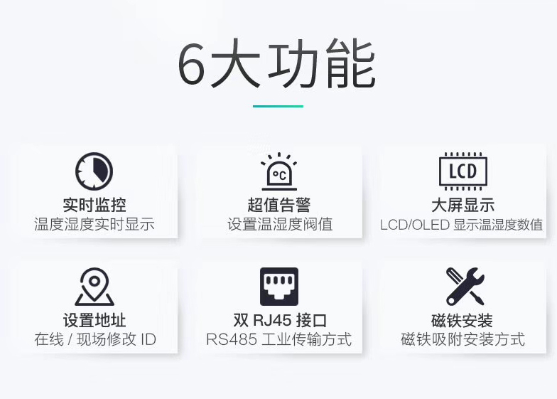 磁吸式溫濕度傳感器，機房溫濕度傳感器